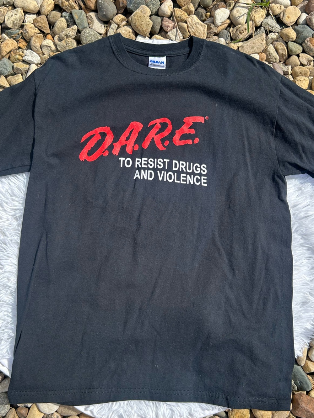 DARE Youth Program Black T-Shirt Classic 1980s 1990s Design
Size Medium